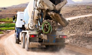 Cement Mixer Dirt Road